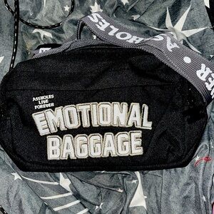 NIB ALF Fanny Pack or Crossbody in Black and Grey! For Emotional Baggage!